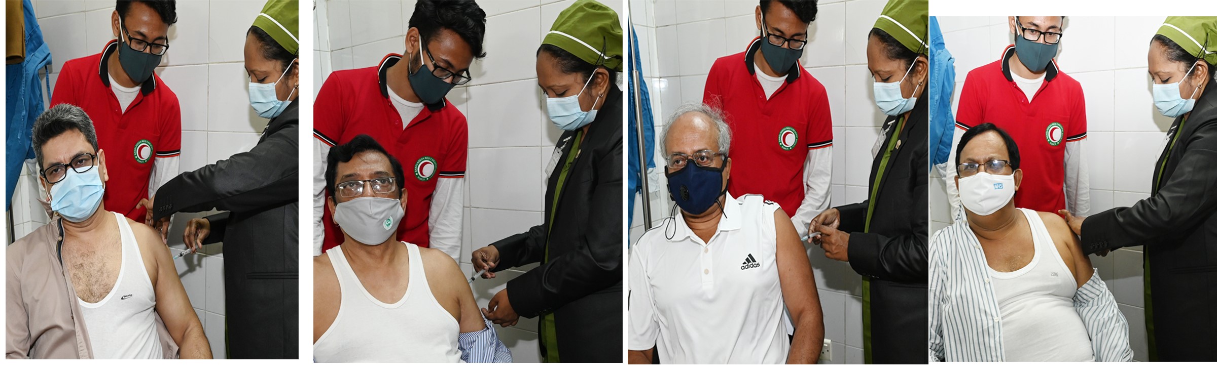 করোনা ভ্যাকসিন নিল অগ্রণী পরিবার